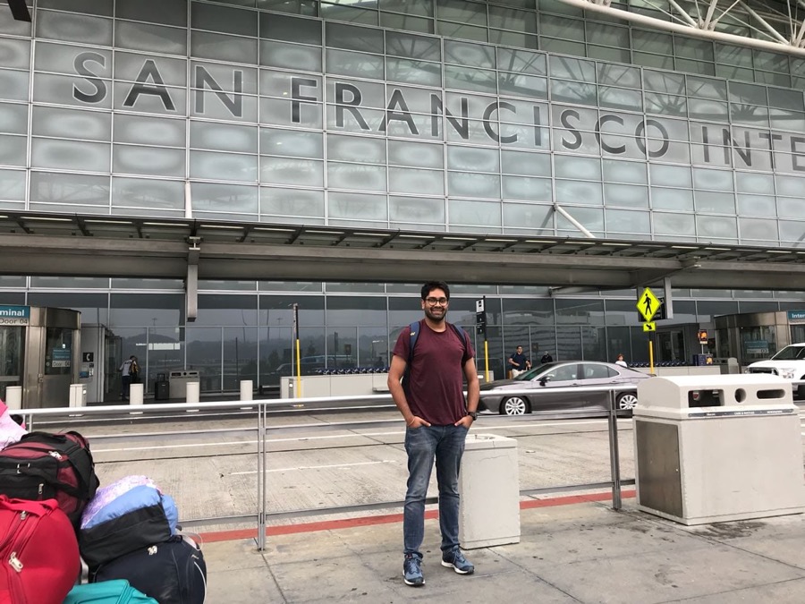 Arriving at SFO, July 2018
